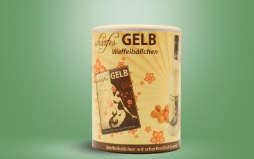 scharfesGelb Waffelbällchen 150g