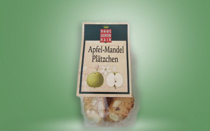 Apfel Mandel Plätzchen Tüte 100g