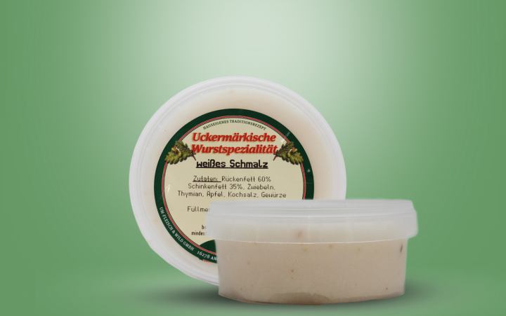 Weißes Schmalz (UM) im Becher 150g
