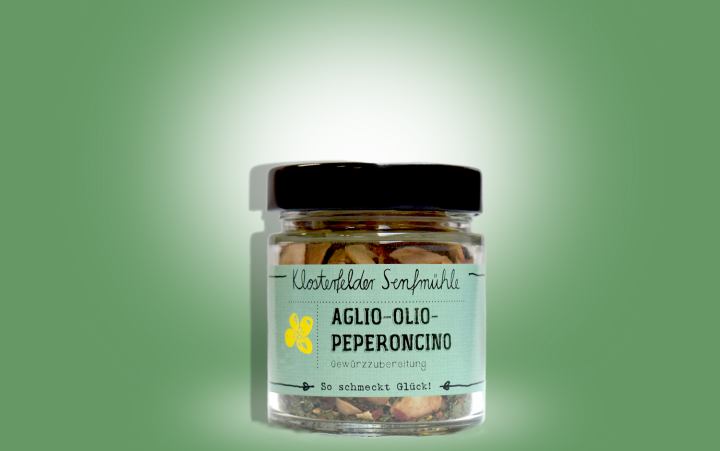 Gewürzzubereitung Aglio-Olio-Peperonicino Glas 60g