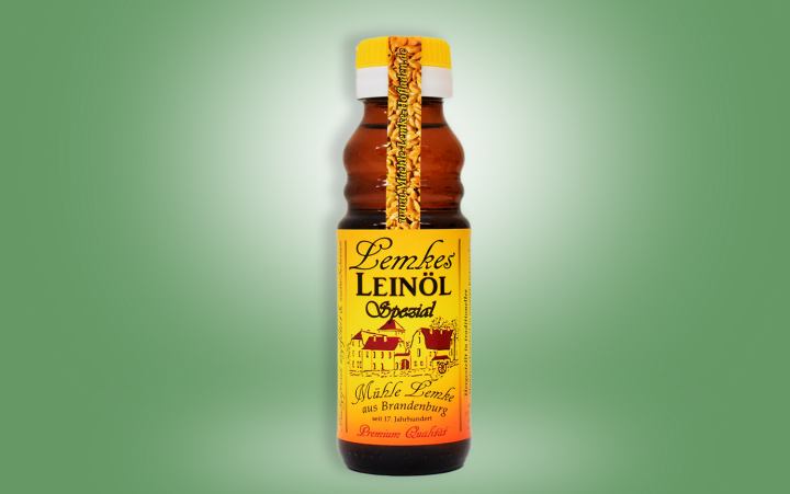 Lemkes Leinöl (spezielles Röstverfahren) Flasche 100ml