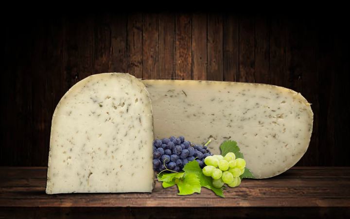 Ziegenschnittkäse mit Basilikum & Knoblauch