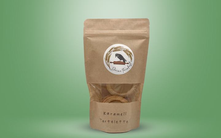 Karamell-Tartelette 3 Stück (ca. 120g), Teegebäck