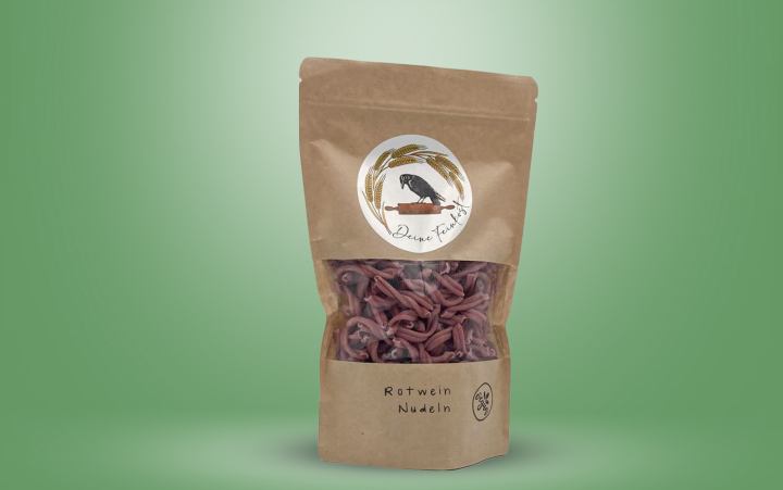 Rotweinnudeln vegan 250g Tüte