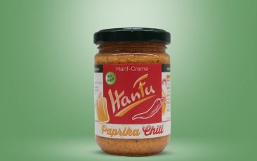 HanFu Bio-Hanf-Creme Paprika Chili Glas 145g