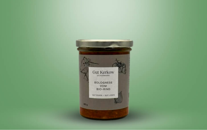 Bio Rinderbolognese (Gut Kerkow) Glas 380g