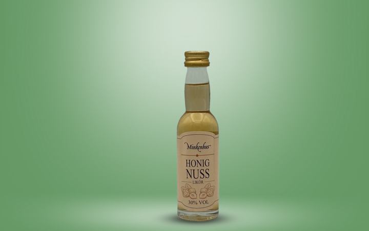Minkenhus® Honig Nuss-Likör 30% vol. 40ml