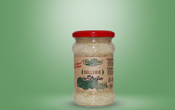 Sellerie in Streifen Glas 285g