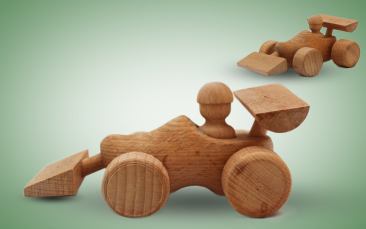 Holzspielzeug Race Car Stück
