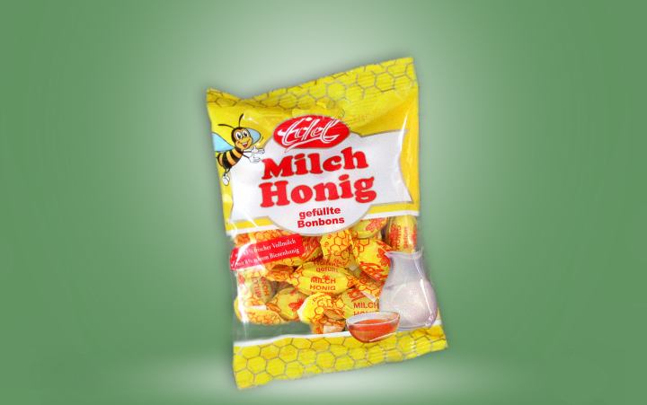 Edel-Milch-Honig-Bonbon Tüte 90g