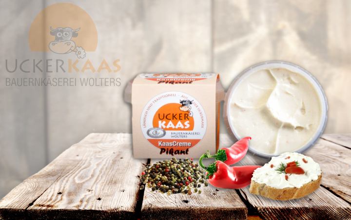 Kaascreme, Schmelzkäse Pikant, Becher 100g