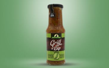 Grill & Dip, Gurke-Zwiebel Sauce Flasche 210ml