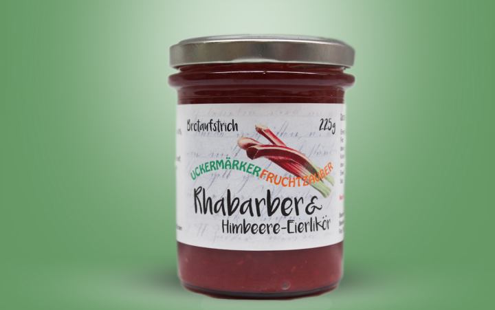 Rhabarber-Himbeere-Eierlikör-Aufstrich