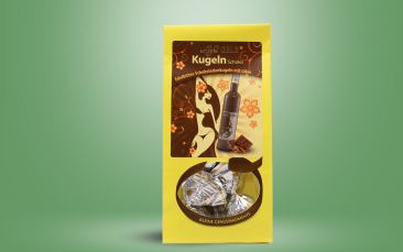 scharfesGelb Kugeln Schoko Tüte 90g