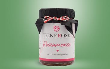 Uckerose- Rosenmousse Glas 190g