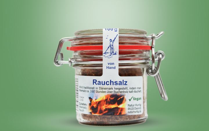 Rauchsalz Bügelglas 100g