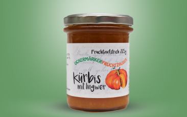 Kürbis mit Ingwer-Aufstrich Glas