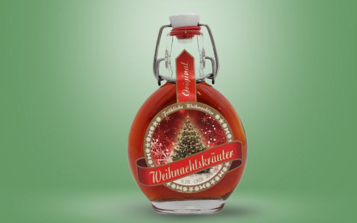 Weihnachtskräuterlikör 40%vol. Flasche 0,2l