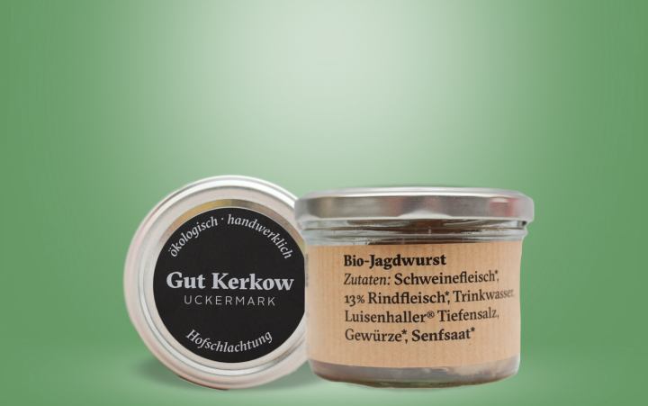 Bio Jagdwurst im Glas 160g