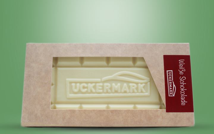 Uckermark-Schokolade, weiß Tafel 100g
