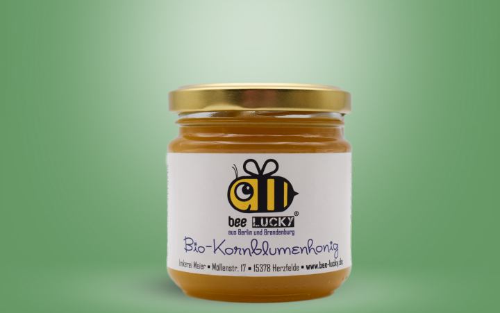 Bio-Kornblumenhonig Glas