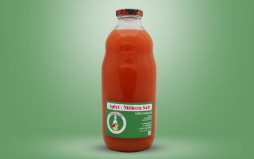 Apfel-Möhren-Direktsaft Flasche