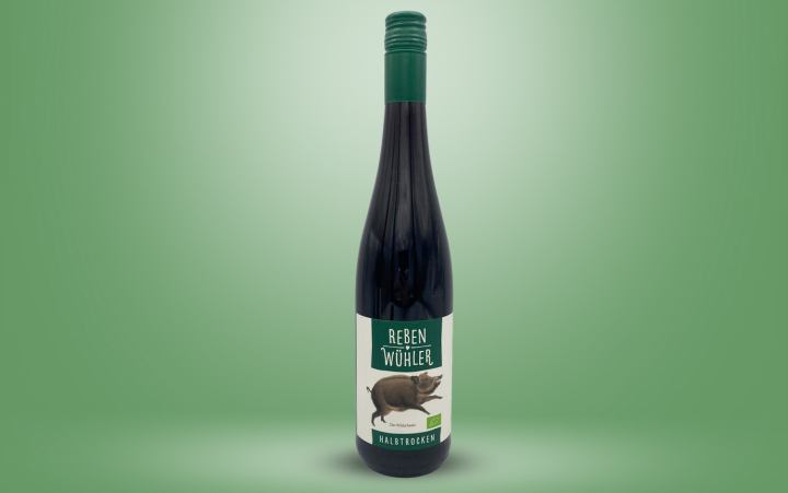 "Rebenwühler" Rotwein halbtrocken Flasche 0,75l