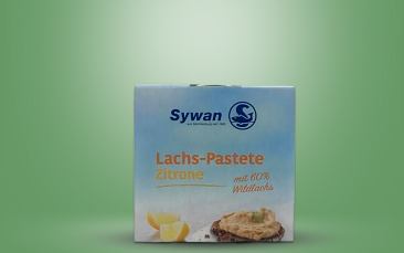 Sywan Lachs-Pastete - Brotaufstrich Zitrone mit 60% Wildlachs Dose 200g