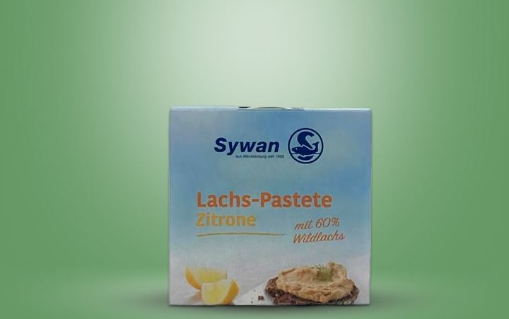 Sywan Lachs-Pastete - Brotaufstrich Zitrone mit 60% Wildlachs Dose 200g