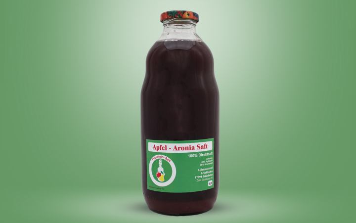 Apfel-Aronia-Direktsaft Flasche