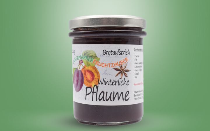 Winterliche-Pflaume Aufstrich Glas (Saison)