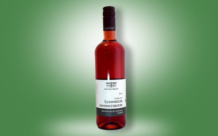 Apfelwein-Cuvée mit schw. Johannisbeere Flasche 0,75l
