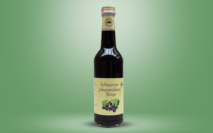 Schwarze Johannisbeer-Sirup Flasche 0,35l