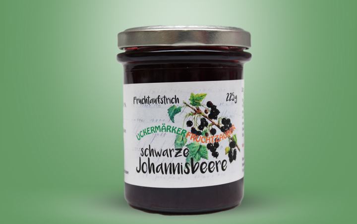 Schwarze Johannisbeere-Aufstrich Glas