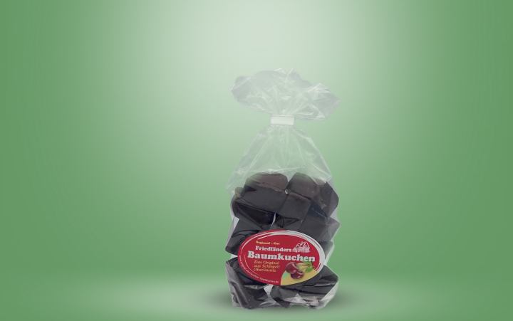 Baumkuchen-Spitzen 150g Tüte, Zartbitter mit Kirsche