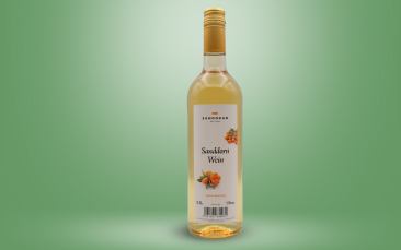 Sanddornwein halbtrocken Flasche 0,75l