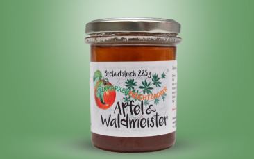 Apfel-Waldmeister-Aufstrich Glas