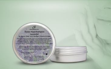 Festes Haarshampoo Lavendel Dose 50g