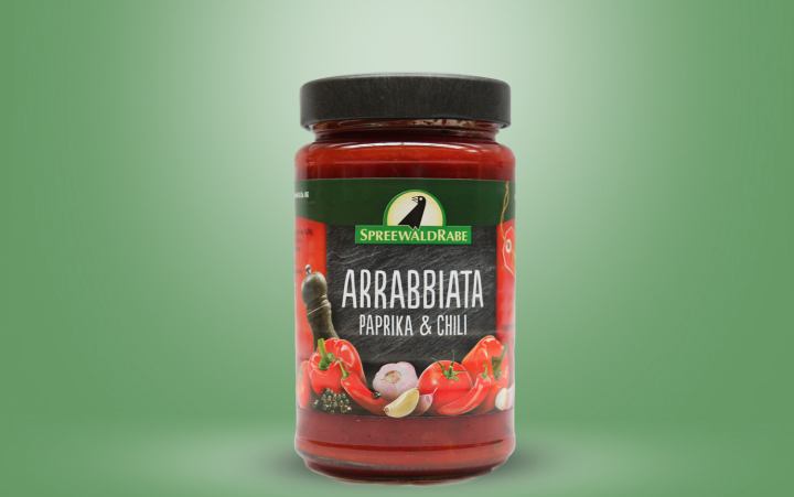 Arrabiata scharfe Tomatensauce Glas 380ml